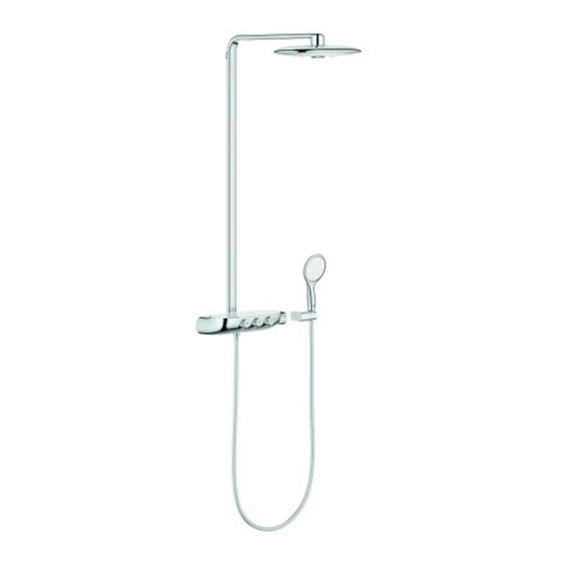 Grohe Duschsystem Rainshower SmartC 360Duo chrom, mit AP-Thermostat, Duscharm 50cm