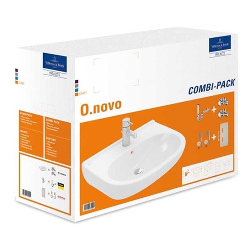 V&B Combi-Pack O.NOVO inkl. Waschtisch weiß