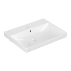 V&B Waschtisch AVENTO 60x47cm, 1 Hahnloch, mit Überlauf, weiß