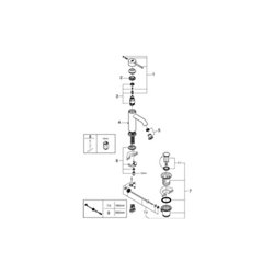Grohe Einhand-Waschtischbatterie ESSENCE DN 15, S-Size, Zugstangen-Ablaufgarnitur 1 1/4' chrom