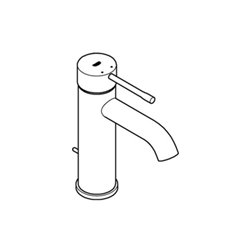 Grohe Einhand-Waschtischbatterie ESSENCE DN 15, S-Size, Zugstangen-Ablaufgarnitur 1 1/4' chrom