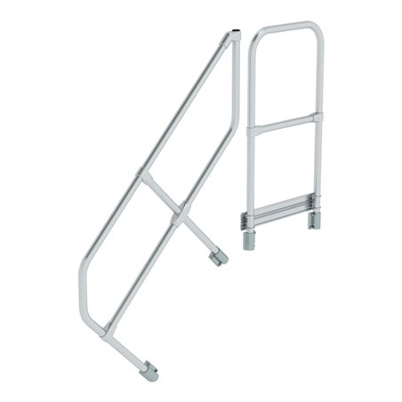 MUNK zweiter Handlauf Aluminium-Treppe Plattform 45°
