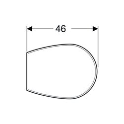 Geberit WC-Sitz Renova mh, o Abs, Befestig. v unt, Scharn. ES