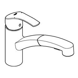 Grohe Einhand-Spültischbatterie EUROSMART DN 15, ausziehbare Spülbrause supersteel