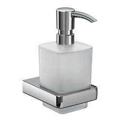 EMCO Flüssigseifenspender TREND Behälter Kristallglas satiniert, Dosierpumpe Kunststoff chrom