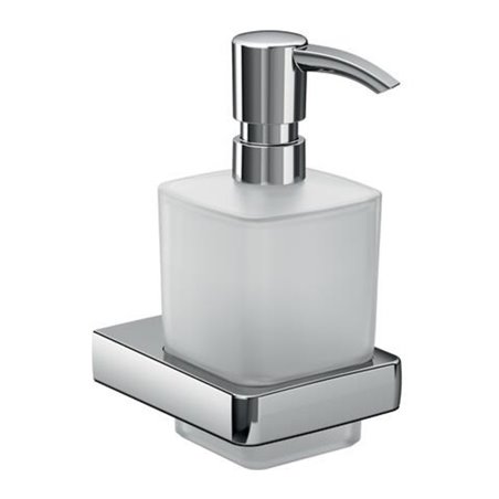 EMCO Flüssigseifenspender TREND Behälter Kristallglas satiniert, Dosierpumpe Kunststoff chrom