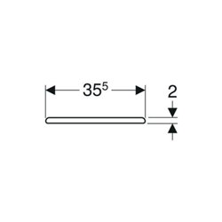 Geberit WC-Sitz Renova pg., o Abs, Befestig. v unt, Scharn. ES