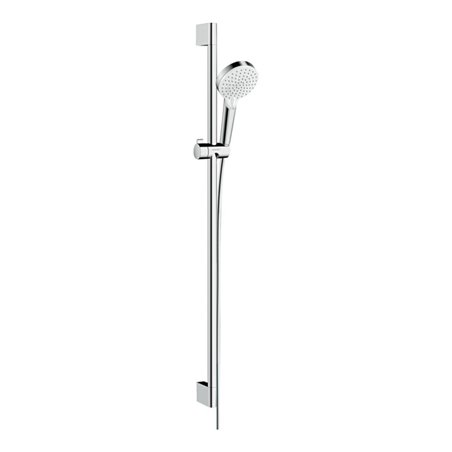 hansgrohe Brause-Set Crometta 959mm Brausestange, weiß/chrom