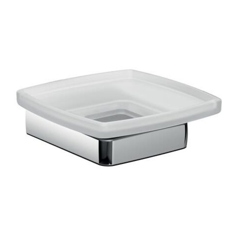 EMCO Seifenhalter TREND Kristallglas satiniert, Wandmodell chrom