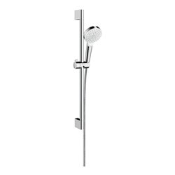 hansgrohe Brauseset CROMETTA 1JET Unica´ Croma Brausestange 650 mm weiß/chrom