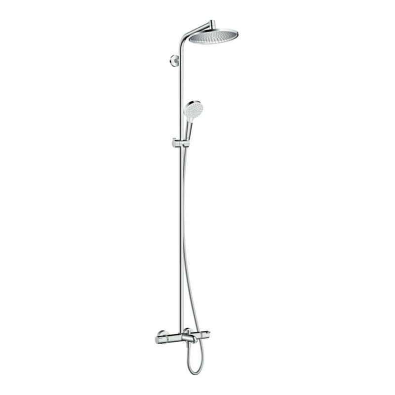 hansgrohe Showerpipe Crometta S 240 mit Wannenthermostat, 1jet, chrom