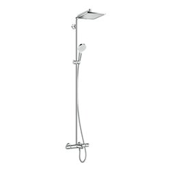 hansgrohe Showerpipe Crometta E 240 mit Wannenthermostat, 1jet, chrom