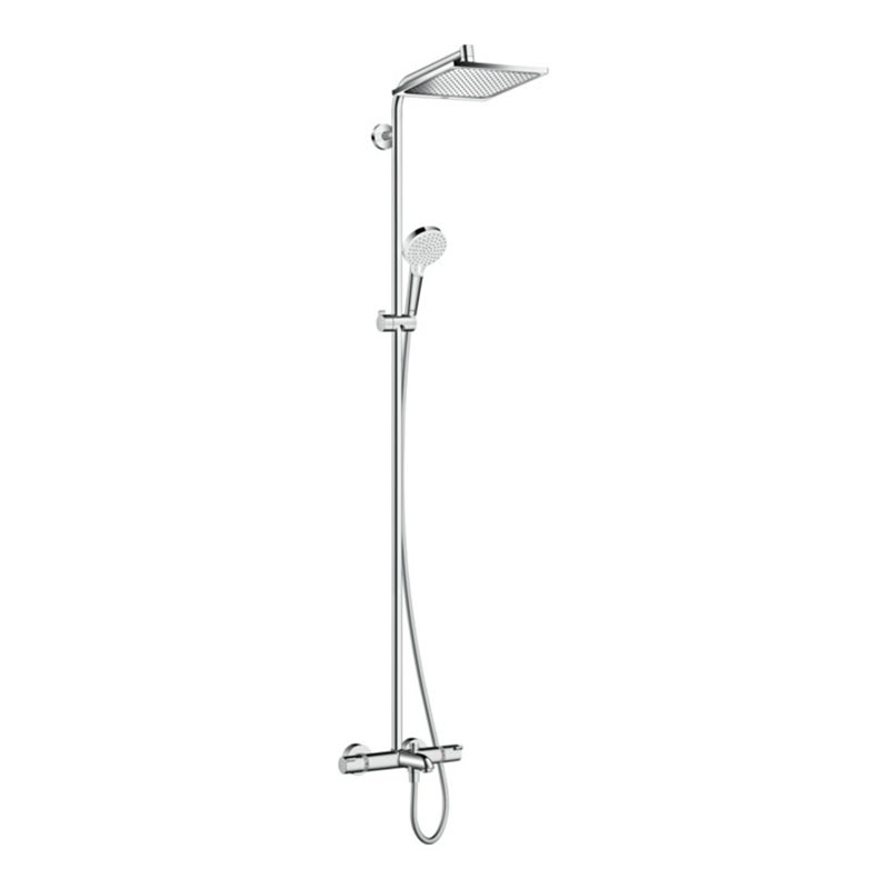 hansgrohe Showerpipe Crometta E 240 mit Wannenthermostat, 1jet, chrom