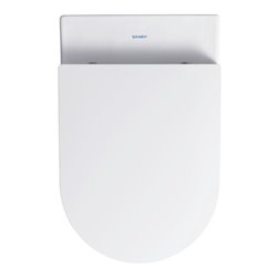Duravit Wand-WC, Tiefspüler Set Me by Starck mit WC-Sitz, Rimless, weiß
