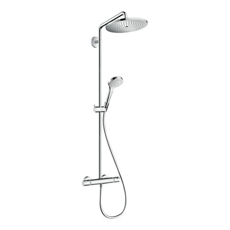hansgrohe Showerpipe Croma Select S mit Thermostat, Handbrause 3jet, chrom
