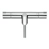 hansgrohe Wannen-Thermostat Ecostat 1001 CL 296x102mm, AP, 2 Verb, Ausl. 182mm, chr