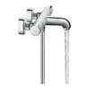 hansgrohe Wannen-Thermostat Ecostat 1001 CL 296x102mm, AP, 2 Verb, Ausl. 182mm, chr