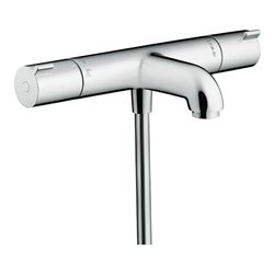 hansgrohe Wannen-Thermostat Ecostat 1001 CL 296x102mm, AP, 2 Verb, Ausl. 182mm, chr