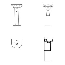 Ideal Standard Handwaschbecken ARC CONNECT AIR 400 x 350 x 150 mm weiß