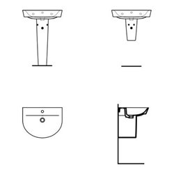 Ideal Standard Waschtisch AIR ARC CONNECT 600 mm weiß