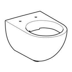 Geberit Wand-WC, Tiefspüler Acanto 4,5 l, geschlossen, rimfree, weiß