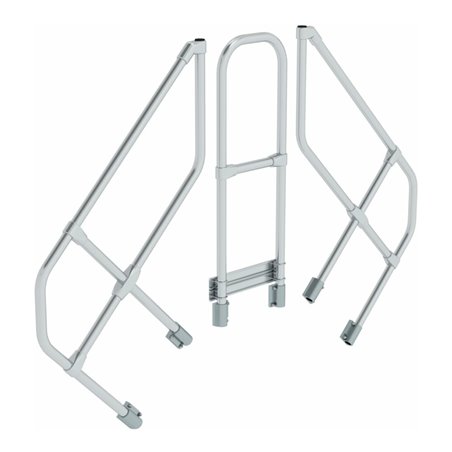 MUNK zweiter Handlauf Aluminium-Überstieg stationär/fahrbar 45°