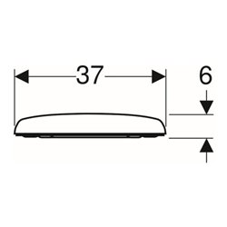 Geberit WC-Sitz Renova S. ES, w, o. Absenkaut., Befestig. v ob