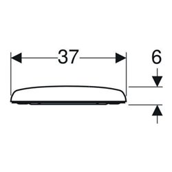 Geberit WC-Sitz Renova S. ES, w, o. Absenkaut., Befestig. v ob