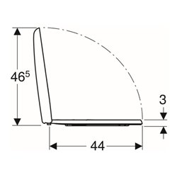 Geberit WC-Sitz Renova S. ES, w, o. Absenkaut., Befestig. v ob