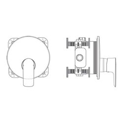 Ideal Standard Brausearmatur CONNECT AIR UP Bausatz 2 chrom