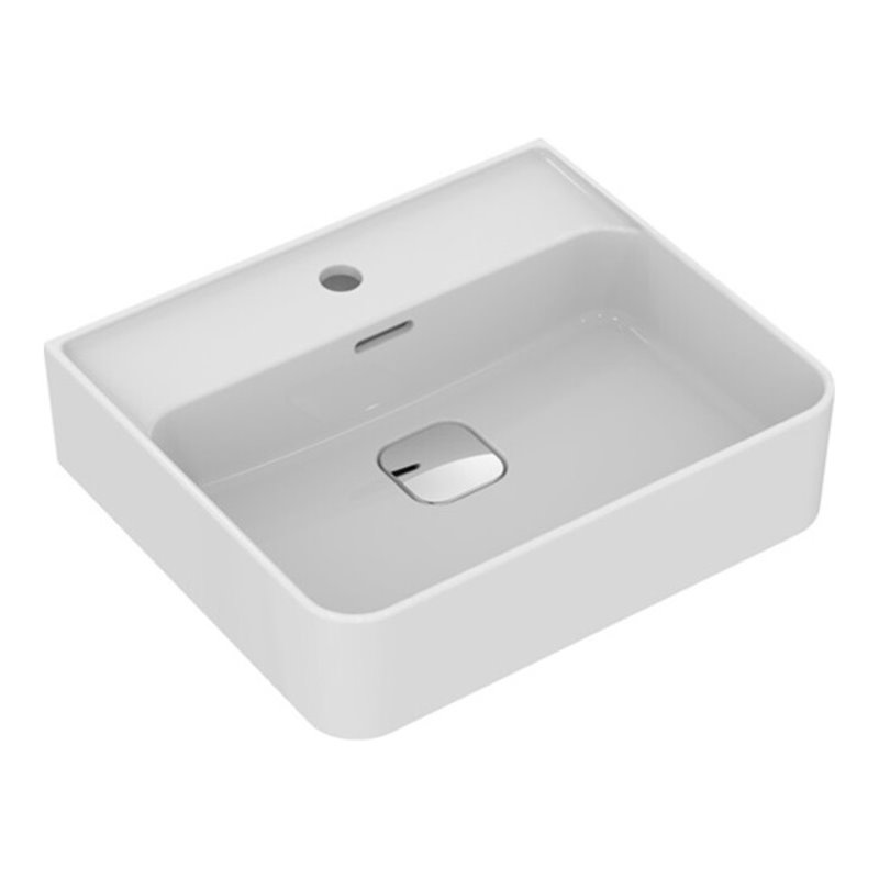 Ideal Standard Waschtisch STRADA II 1 Hahnloch, Unterseite geschliffen 500 x 430 x 170 mm weiß