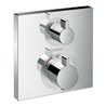 hansgrohe Fertigset Ecostat Square UP-Thermostat, 2 Verbraucher, chrom