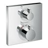 hansgrohe Fertigset Ecostat Square UP-Thermostat, 2 Verbraucher, chrom