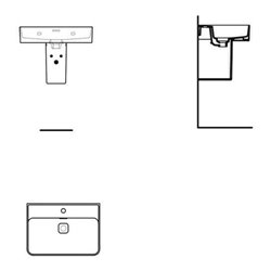 Ideal Standard Waschtisch STRADA II 1 Hahnloch, Unterseite geschliffen 600 x 430 x 170 mm weiß