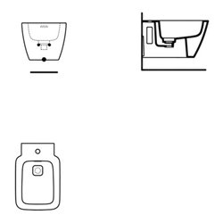 Ideal Standard Wand-Bidet STRADA II 360 x 540 x 300 mm weiß