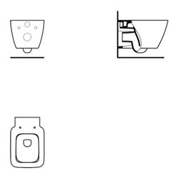 Ideal Standard Wandtiefspül-WC AquaBlade STRADA II 360 x 540 x 350 mm weiß