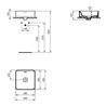 Ideal Standard Aufsatzwaschtisch STRADA II mit Überlauf, ohne Hahnloch 400 x 400 x 180 mm weiß