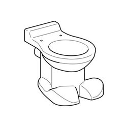 Geberit Stand-Tiefspül-WC BAMBINI Abgang horizontal weiß