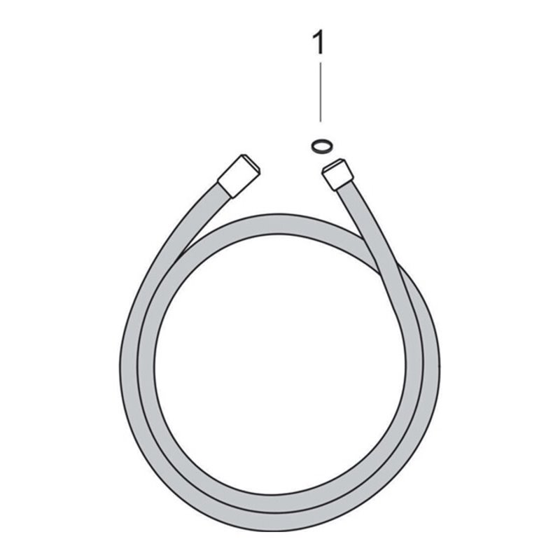 hansgrohe Brauseschlauch ISIFLEX 1600 mm Edelstahl-optik