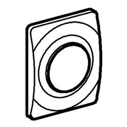 Grohe Abdeckplatte SURF 116 x 144 mm, für Urinal mattchrom