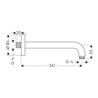 hansgrohe Brausearm DN 15 241 mm, 90°, chrom