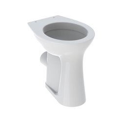 Geberit Stand-Flachspül-WC VITALIS erhöht, Abgang horizontal weiß