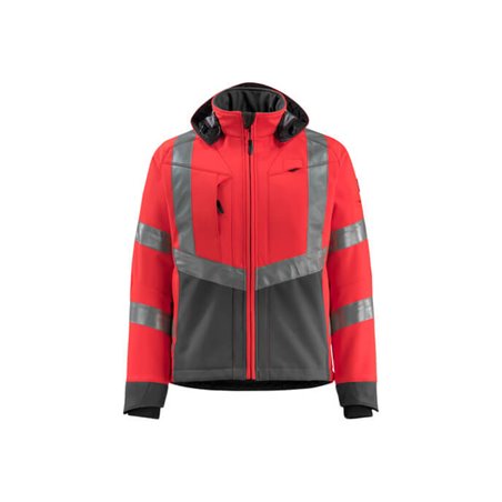 Mascot Blackpool Soft Shell Jacke hi-vis rot/dunkelanthrazit