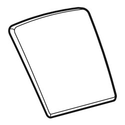 Geberit Urinaldeckel Pareo Scharniere Messing verchromt, weiß