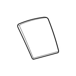 Geberit Urinaldeckel Pareo Scharniere Messing verchromt, weiß