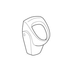 Geberit Urinal Renova Zul./Abg. hi., ohne Zielmarkierung, weiß