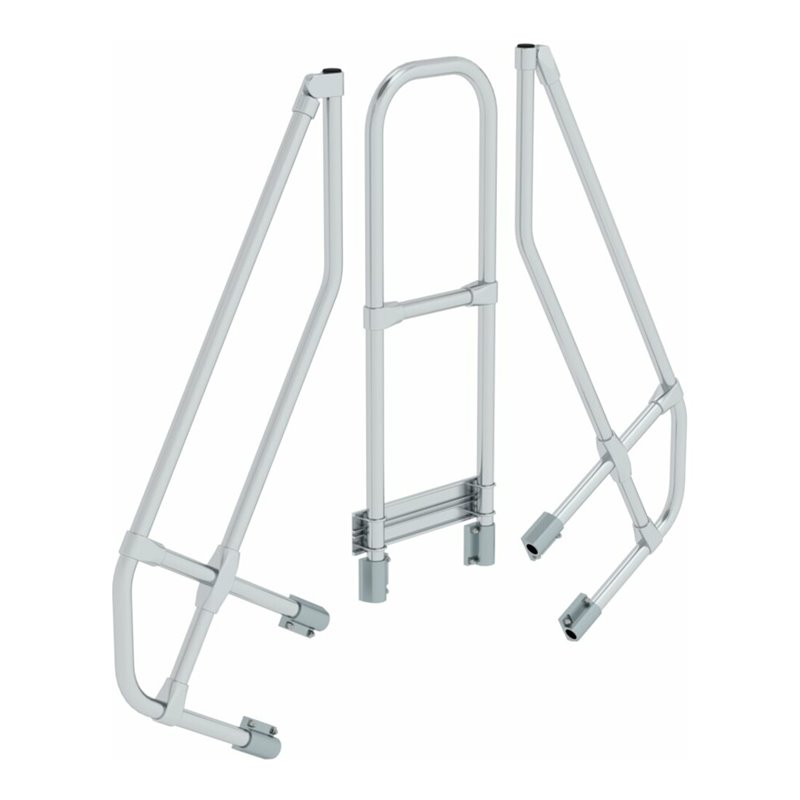 MUNK zweiter Handlauf Aluminium-Überstieg stationär/fahrbar 60°