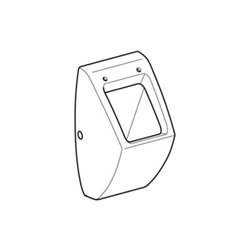 Geberit Urinal Pareo weiß, für Deckel, Zulauf/Abgang hinten