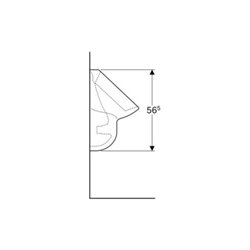 Geberit Urinal Aller weiß KeraTect, Zulauf/Abgang hinten