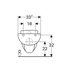 Geberit Wand-WC, Tiefspüler Bambini weiß KeraTect, 6 l